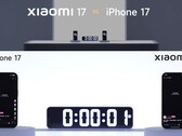 Xiaomi 17 med 7 000 mAh tar på sig iPhone 17 med 3 692 mAh och en 5 000 mAh kraftbank (Bildkälla: Xiaomi)