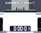 Xiaomi 17 med 7 000 mAh tar på sig iPhone 17 med 3 692 mAh och en 5 000 mAh kraftbank (Bildkälla: Xiaomi)
