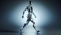 Denna robot är flytande och kan deformeras, delas och smälta samman med andra flytande robotar. (Bildkälla: DallE3)