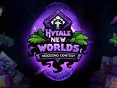 En banner som tillkännager Hytales New Worlds modding-tävling