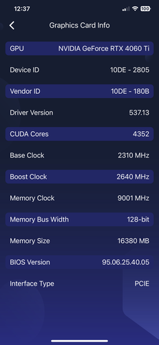 Xtreme Tuner Plus - GPU-information