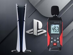 PS5 Slim Digital visas under ett ljudtest (Bildkälla: Sony PlayStation, Landtek med redigeringar)