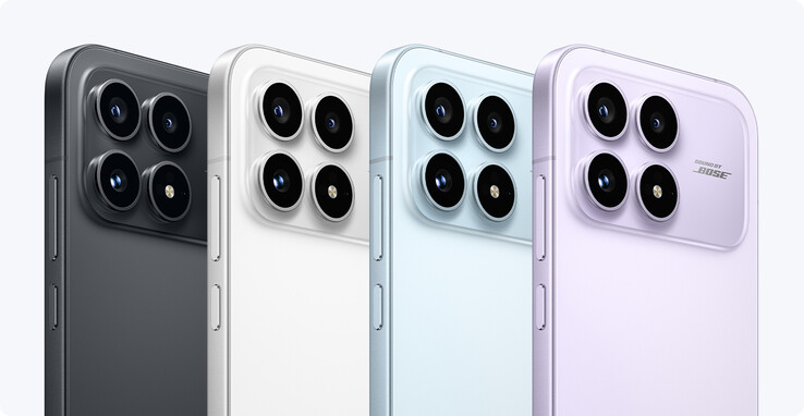 Xiaomi säljer Redmi K90 i fyra färgalternativ med Bose-tunade högtalare. (Bildkälla: Xiaomi)