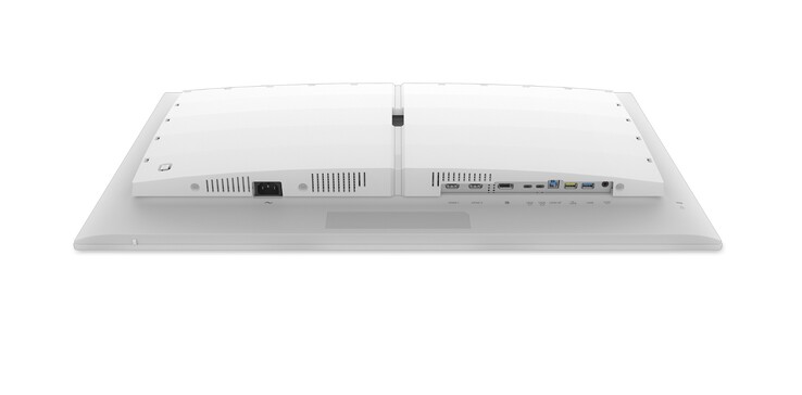 Bilden visar en undersida av Philips Evnia-spelmonitor.