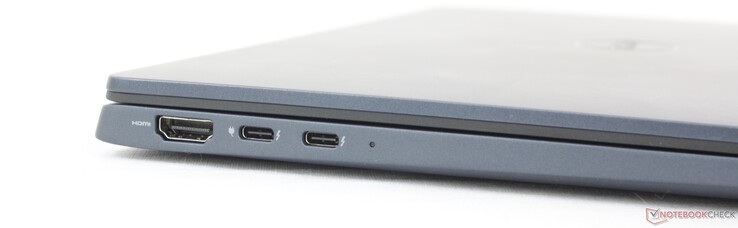 Vänster: HDMI 2.0, 2x USB-C Thunderbolt 4 w/ Power Delivery + DisplayPort 1.4