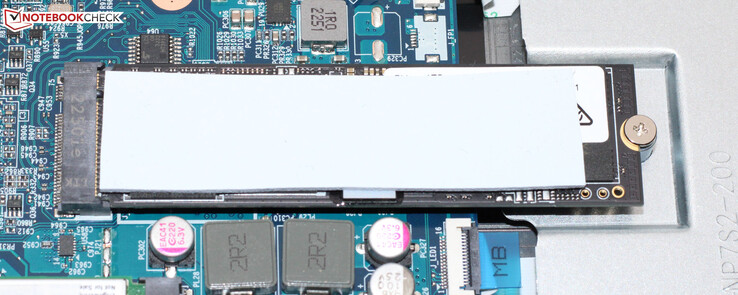 En PCIe-4 SSD fungerar som systemdisk.