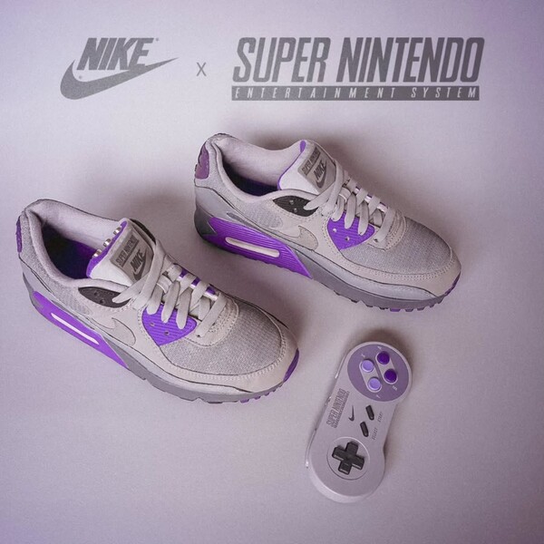 Sneakersen tillverkades för att fira SNES 35-årsjubileum, men de kommer inte att massproduceras. (Bildkälla: Bonzanini Design)
