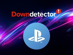 PlayStation Network-symbolen visas nedan Down Detector-logotypen