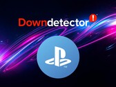 PlayStation Network-symbolen visas nedan Down Detector-logotypen
