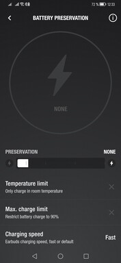 Inställningar för batteriladdning