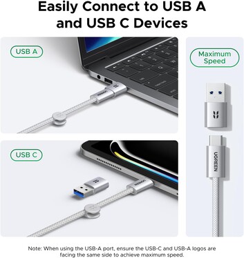 Kompatibilitet med USB-A och USB-C