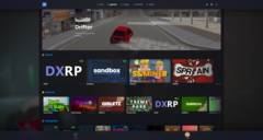 Den nya hyllbaserade Discovery-sidan som introducerades i s&amp;amp;box uppdatering i oktober 2025 hjälper till att hitta spel som skapats i samhället mer effektivt (Bild: Facepunch Studios)