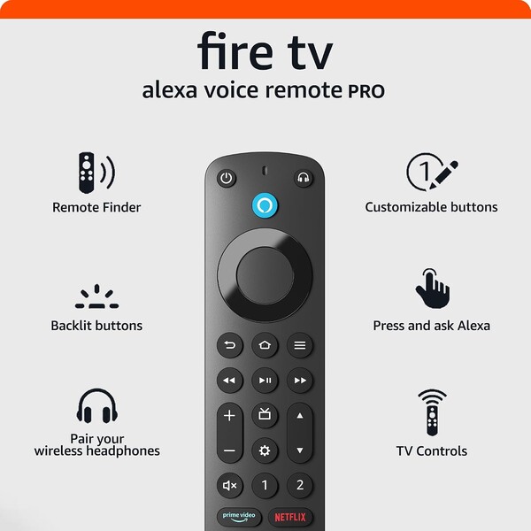 Den kommande Fire TV Remote Plus kommer att ersätta Fire TV Alexa Voice Remote (på bilden).