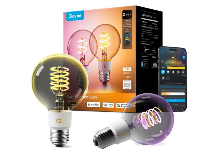 Govee E26 Smart Edison glödlampa G25