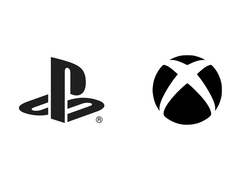 PlayStation- och Xbox-logotyperna mot en vit bakgrund (bildkälla: PlayStation and Xbox)