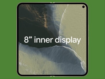 Pixel 11 Pro Fold:s inre skärm.
