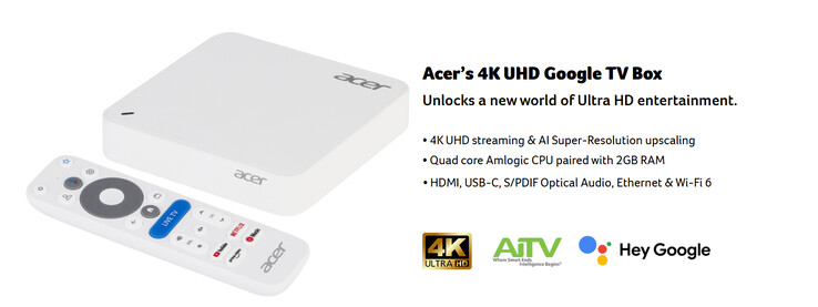 De viktigaste höjdpunkterna i 4K Google TV Box (Bildkälla: Acer)