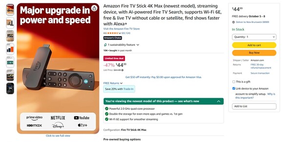 Fire TV 4K Max, som är bättre än den nya Fire TV 4K, är på rea.