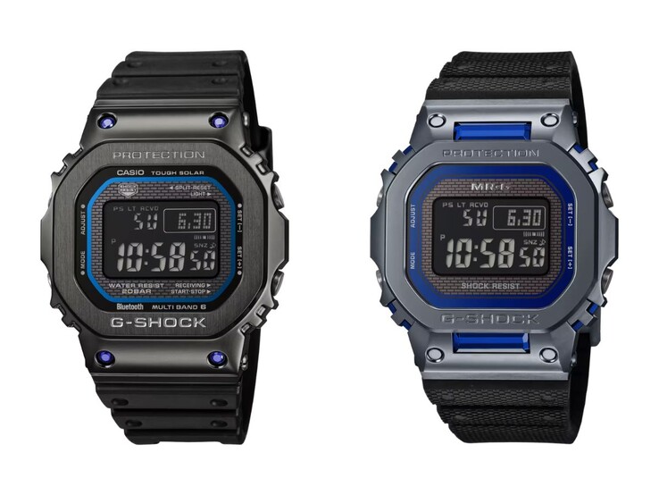 Casio G-Shock GMWB5000SB-1A2 (vänster) och MRGB5000SA-2 (höger)