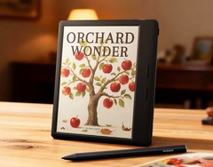 Musnap Ocean C e-läsare har ett grepp med knappar för att vända blad.