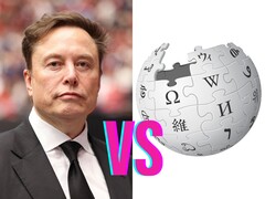 Konstnärlig framställning av Elon Musk vs Wikipedia. (Bildkälla: Wikipedia, redigerad)