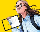 Wacom MovinkPad är en bärbar Android surfplatta med en Wacom Pro Pen 3 som är utformad för att göra det enkelt att rita för konstnärer på resande fot. (Bildkälla: Wacom)