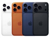 Apple iPhone 17 Pro i läckta färgalternativ: vit, orange, marinblå och svart (Bildkälla: Unofficial artwork)