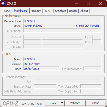 CPU-Z moderkort