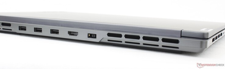 Bakre: 3x USB-A 3.2 Gen. 2, HDMI 2.1, nätadapter