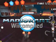 En skärmdump från Mario Kart Wii, sammanställd