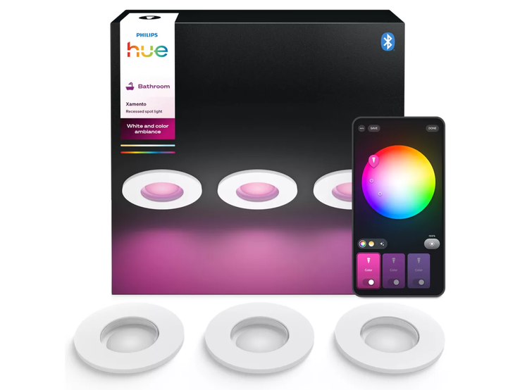 Den nya vita Philips Hue Xamento-strålkastaren. (Bildkälla: Philips Hue)