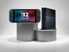 Switch 2 och PS4-konsoler visas sida vid sida (Bildkälla: Nintendo of America, Sony PlayStation)