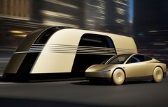 Tesla Robovan och Cybercab (Bildkälla: Tesla)