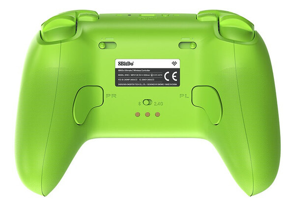 8BitDo Ultimate 2 Wireless-kontrollen har en fysisk omkopplare på baksidan för att växla mellan Bluetooth- och 2,4 GHz-lägen. (Bildkälla: 8BitDo)