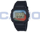 Casio G-Shock DW-5600KHG24-1JR (bilden) har tryck i ukiyo-e-stil från Hokusais konstverk från Edo-perioden. (Bildkälla: Casio - Redigerad)
