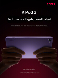 Kärnspecifikationer för Redmi K Pad 2 (maskinöversatt)