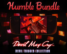 Devil Trigger Collection upphör att gälla den 30 juli. På bilden: Steam Deck som kör DmC: Devil May Cry. (Bildkälla: Steam och Humble Bundle - redigerad)