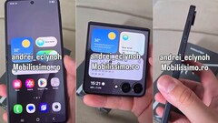 En fungerande Galaxy Z Flip 7 visas i en läckt hands-on-video, som raderades ganska snabbt (Bildkälla: @andrei_eclynoh)