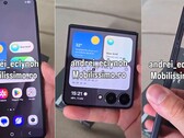 En fungerande Galaxy Z Flip 7 visas i en läckt hands-on-video, som raderades ganska snabbt (Bildkälla: @andrei_eclynoh)