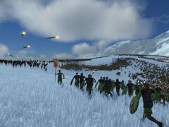 En bild som visar två olika arméer i Total War: Rome Remastered.
