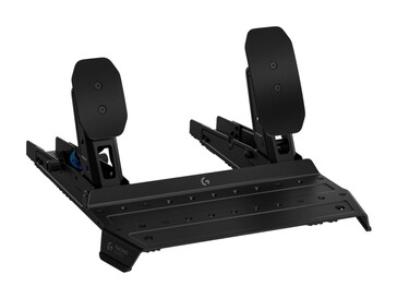 RS-pedaler med gasreglage med hall-effekt och lastcellsbroms. (Bildkälla: Logitech)