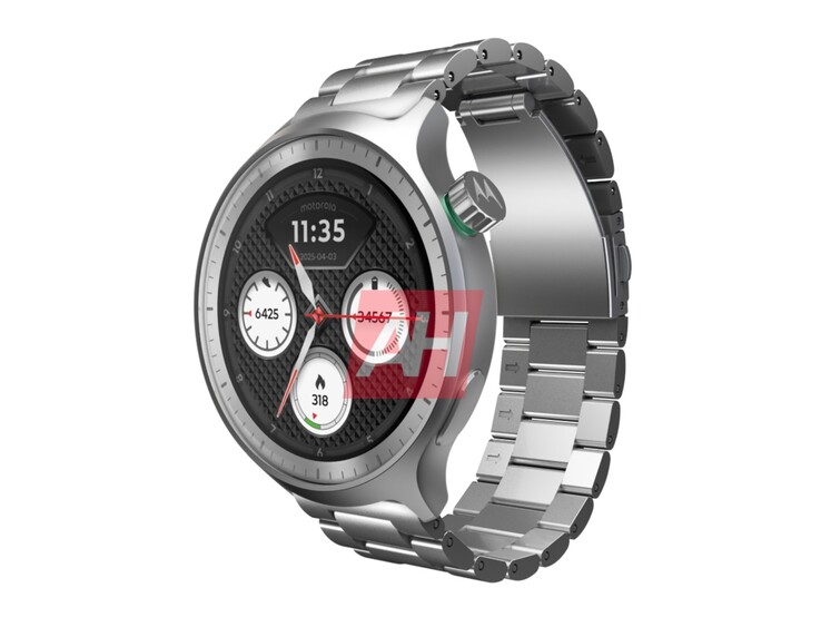 Inofficiell rendering av den ryktade smartklockan Moto 360 2025. (Bildkälla: Android Headlines)