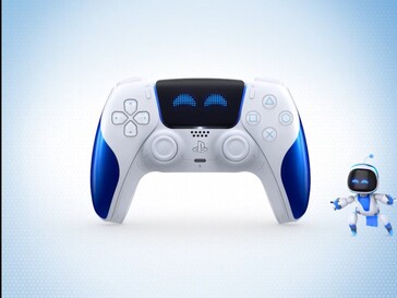Den nya Astro Bot DualSense-kontrollen med glada ögon. (Bildkälla: PlayStation)