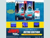 En reklamaffisch för Jaws: Retro Edition (bildkälla: Limited Run Games)