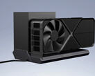 DEG2 har både OCuLink och Thunderbolt 5. På bilden: eGPU-dockan DEG1. (Bildkälla: Minisforum - redigerad)