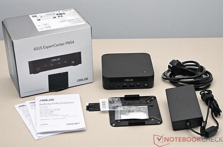 Omfattning av leveransen av Asus ExpertCenter PN54