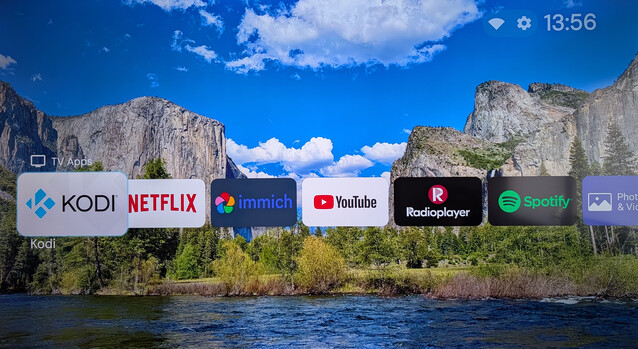 Projectivy Launcher erbjuder ett rent gränssnitt för din Google TV, men det finns några ytterligare steg för att få den bästa upplevelsen. (Bildkälla: Notebookcheck)