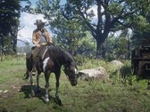 Bilden visar Arthur Morgan på sin häst i Red Dead Redemption 2. (Bildkälla: Rockstar Games) 