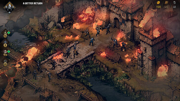 En bild som visar karaktärer i Thronebreaker: The Witcher Tales