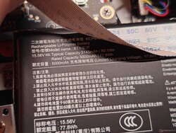 Specifikationer för batteri